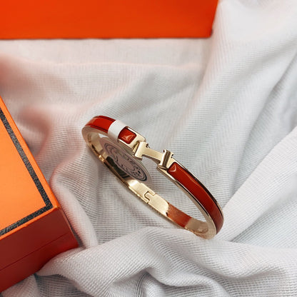 CLASSIC HM CLIC RED 8MM ENAMEL BRACELET