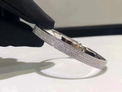 HM KELLY BRACELET IN SILVER AND FULL PAVE DIAMOND