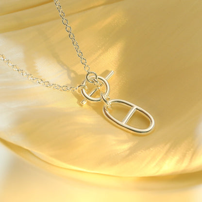 HM CHAINE D'ANCRE PENDANT NECKLACE STERLING SILVER