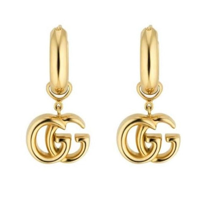 GG HOOP EARRINGS ANTIQUE GOLD