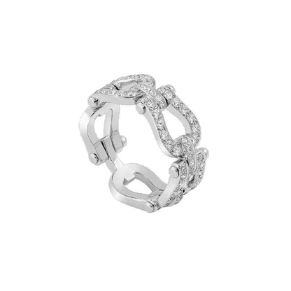 FORCE 10 SILVER DIAMOND RING