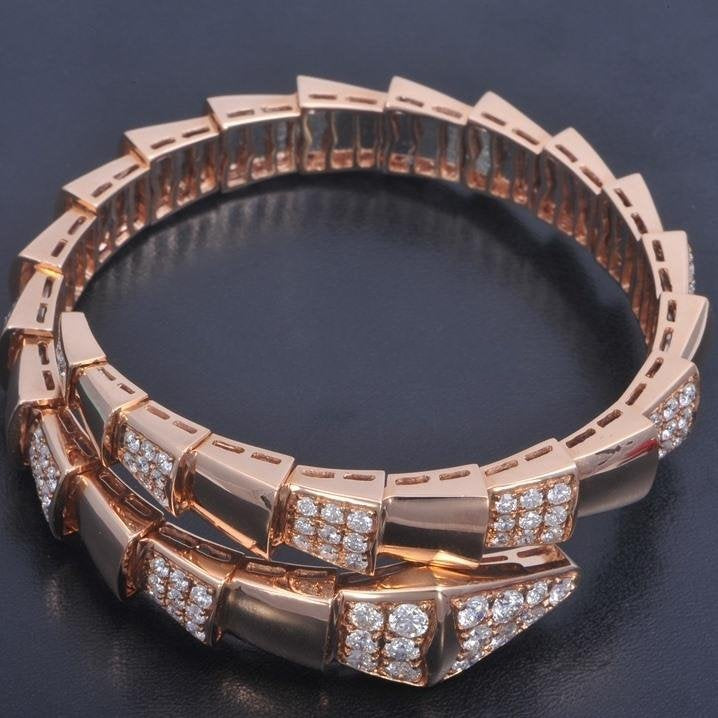 SERPENTI BRACELET PINK GOLD DIAMOND 1