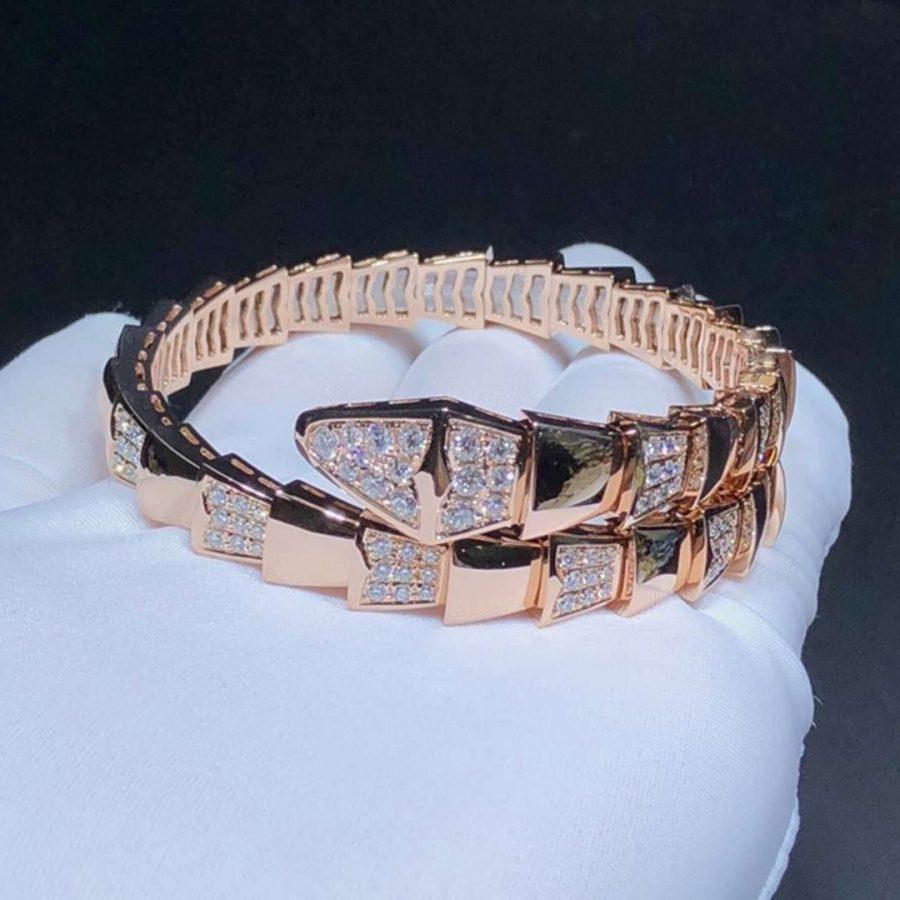 SERPENTI BRACELET PINK GOLD DIAMOND 1