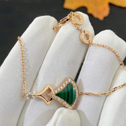 DREAM BRACELET MALACHITE PINK GOLD DIAMOND