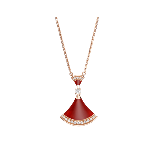 DREAM NECKLACE CARNELIAN DIAMOND