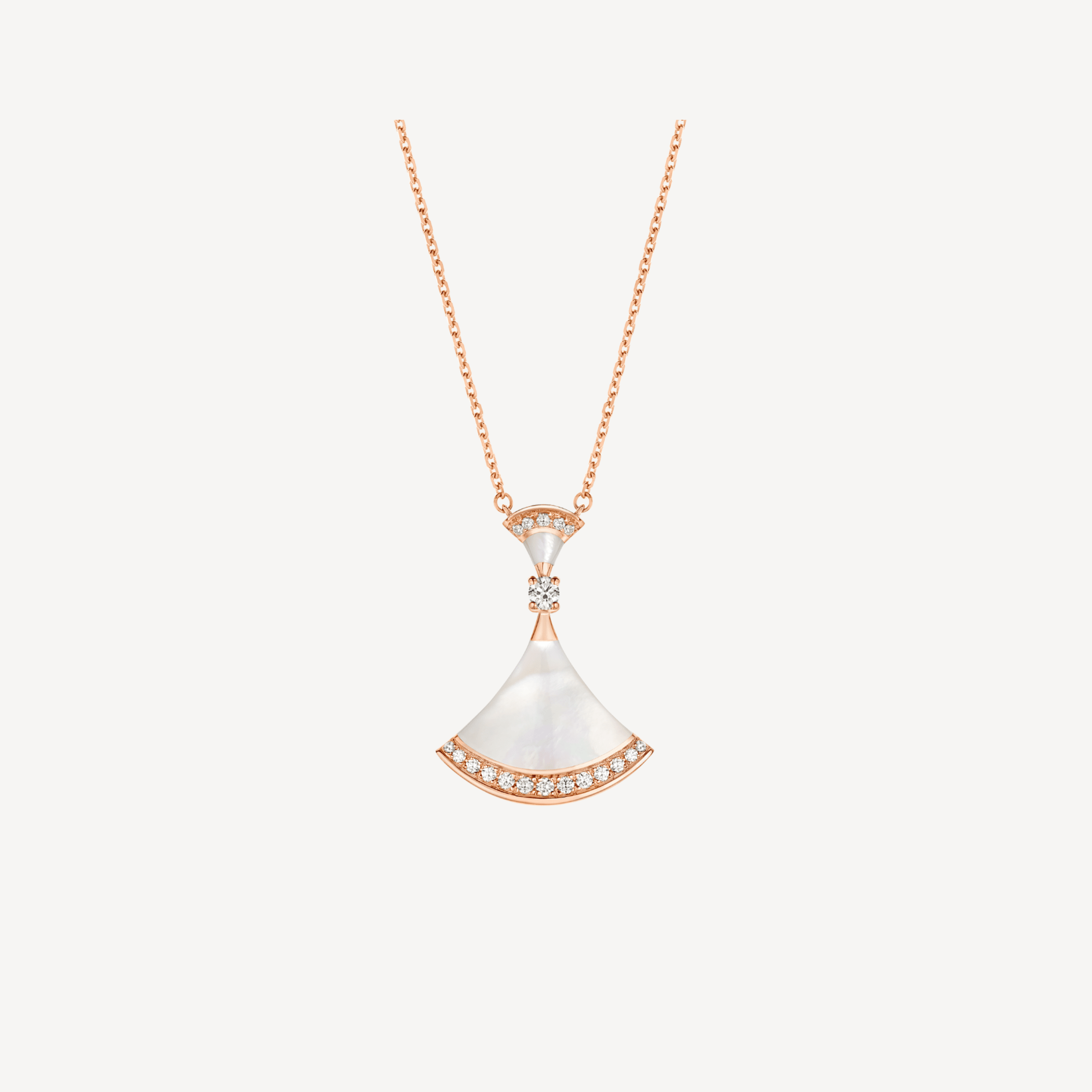 DREAM NECKLACE MOP PINK GOLD DIAMOND