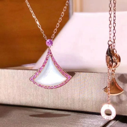 DREAM NECKLACE MOP DIAMOND PINK