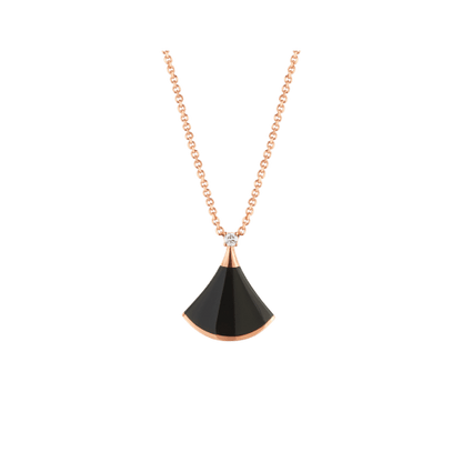 DREAM NECKLACE ONYX 1 DIAMOND