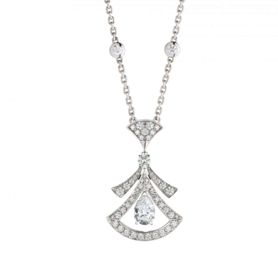 DREAM NECKLACE WHITE DIAMOND SILVER