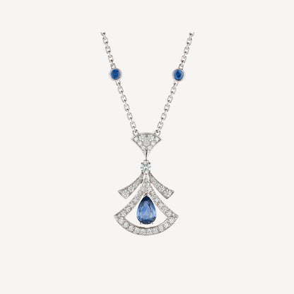 DREAM NECKLACE AGATE DIAMOND SILVER