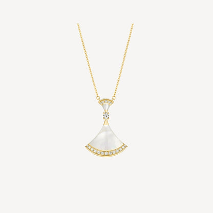 DREAM NECKLACE MOP GOLD DIAMOND