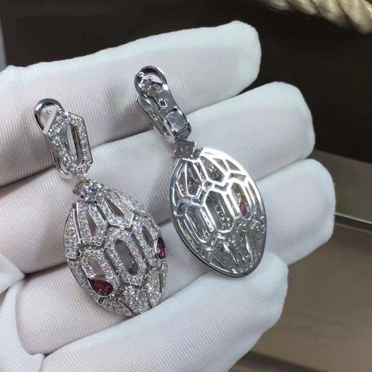 SERPENTI PINK DIAMOND EARRINGS