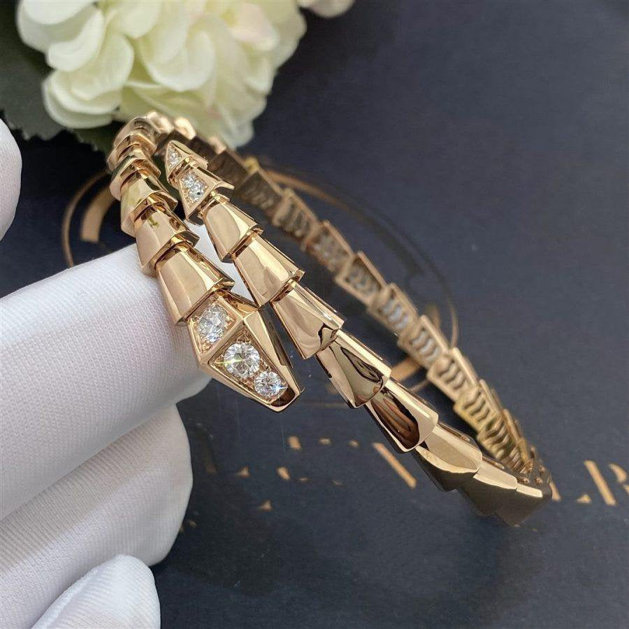 SERPENTI BRACELET DIAMONDS PINK GOLD