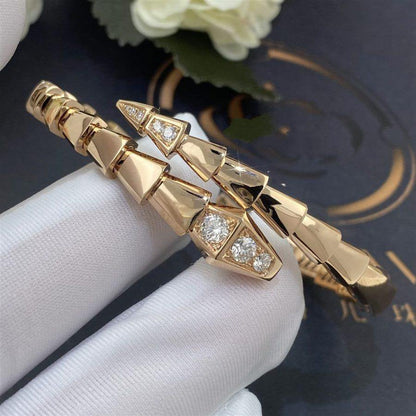 SERPENTI BRACELET DIAMONDS PINK GOLD