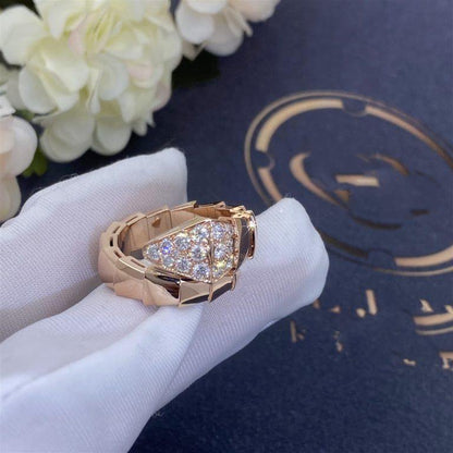 SERPENTI RING PINK GOLD DIAMOND