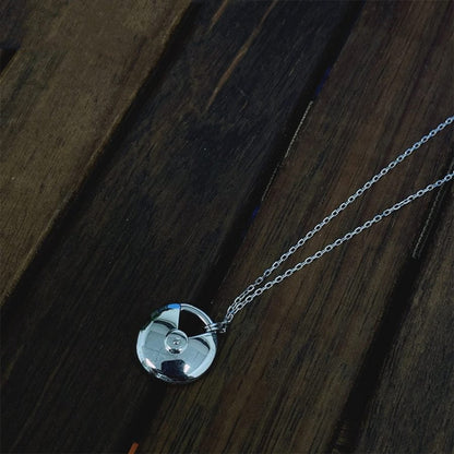 AMULETTE SILVER FULL DIAMOND NECKLACE