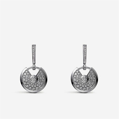 AMULETTE EARRINGS DIAMOND SILVER