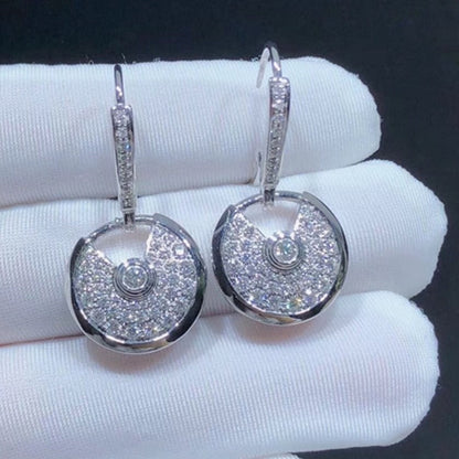 AMULETTE EARRINGS DIAMOND SILVER