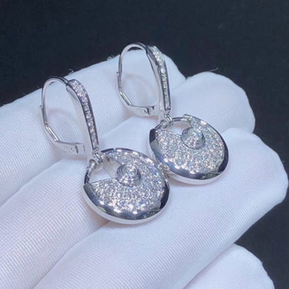 AMULETTE EARRINGS DIAMOND SILVER