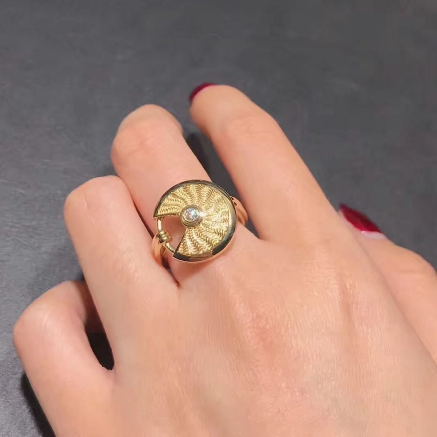 AMULETTE YELLOW RING GOLD DIAMOND