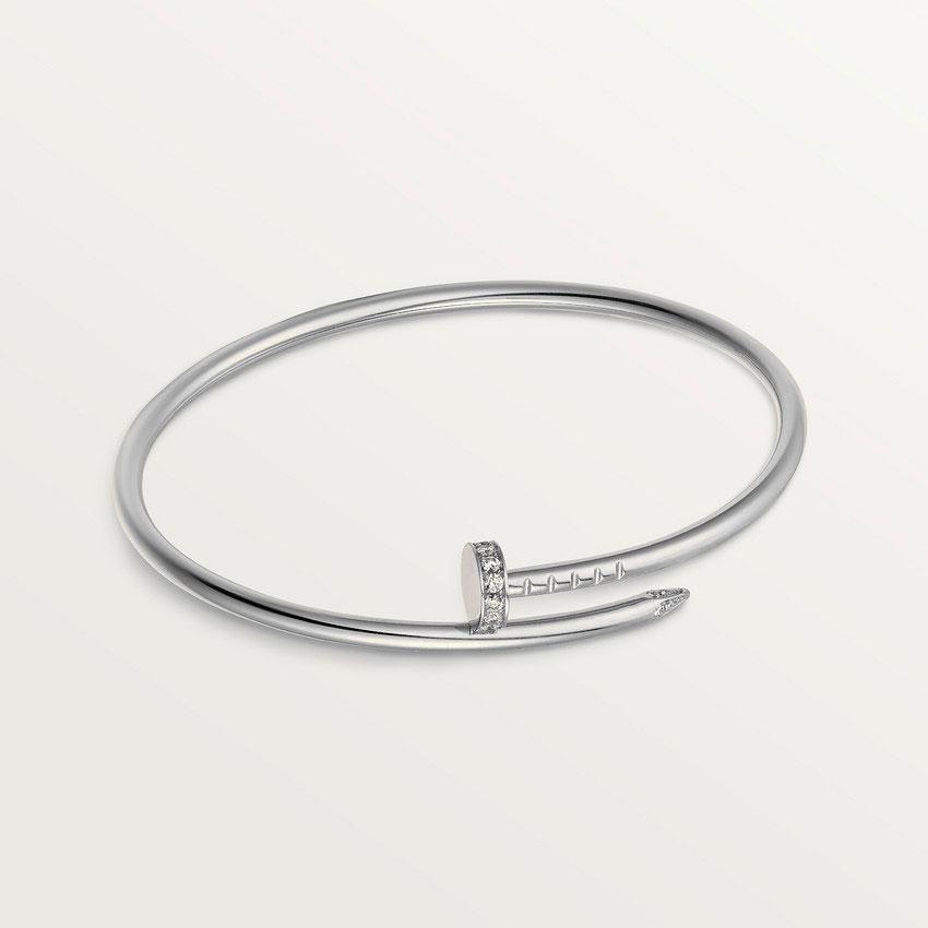 JUSTE BRACELET 2.5MM SILVER DIAMOND