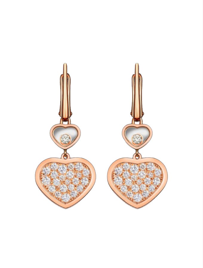 HAPPY HEART EARRINGS FULL DIAMOND