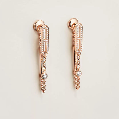 CHAINE CHAOS DIAMOND DROP EARRINGS