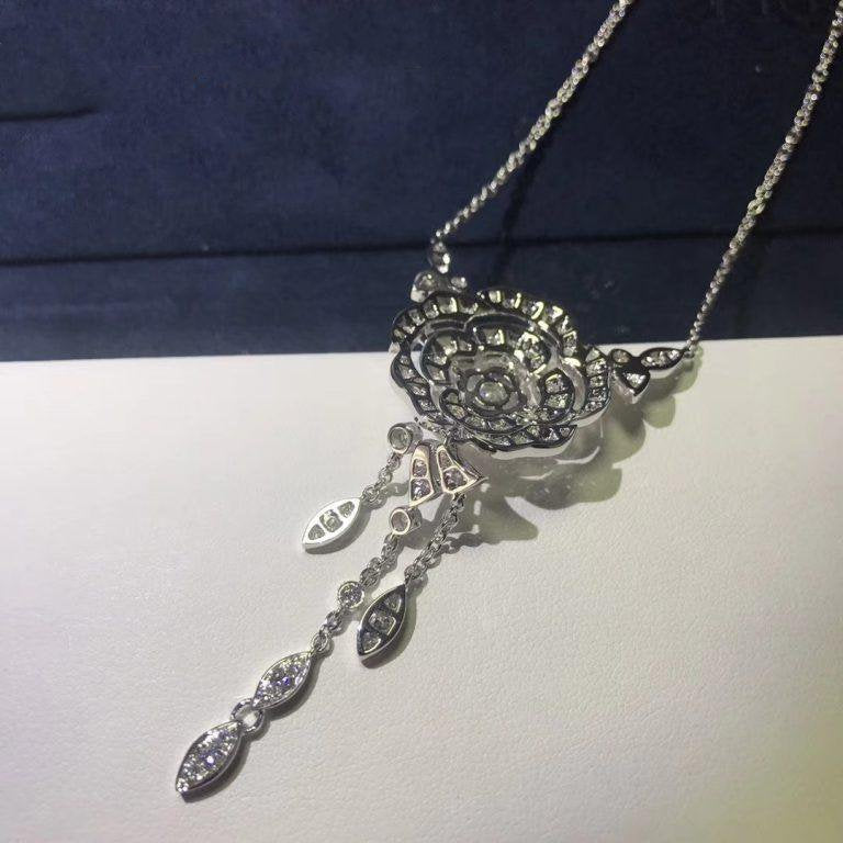 BOUTON DE NECKLACE SILVER DIAMOND