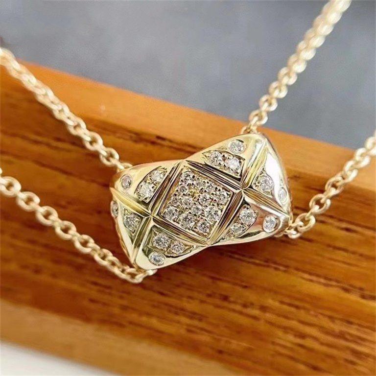 CRUSH GOLD DIAMOND NECKLACE