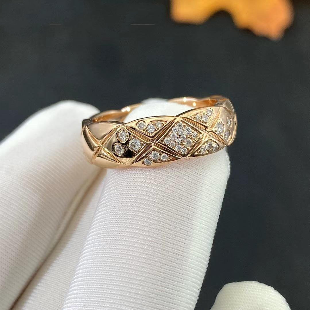 CRUSH SMALL RING PINK GOLD DIAMOND