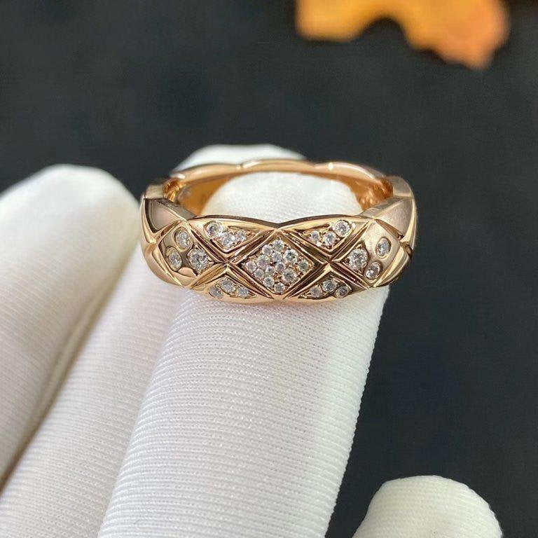 CRUSH SMALL RING PINK GOLD DIAMOND