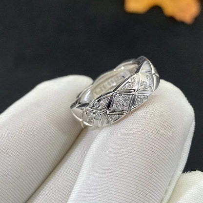 CRUSH SMALL RING SILVER DIAMOND