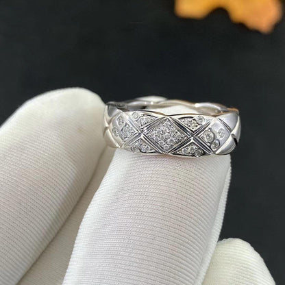 CRUSH SMALL RING SILVER DIAMOND