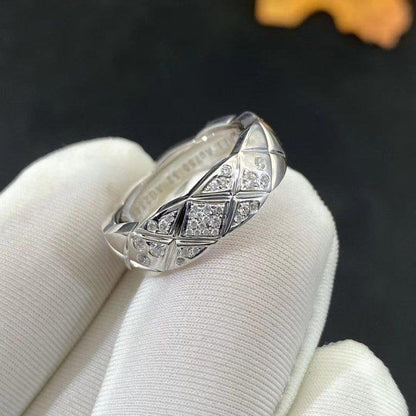 CRUSH SMALL RING SILVER DIAMOND