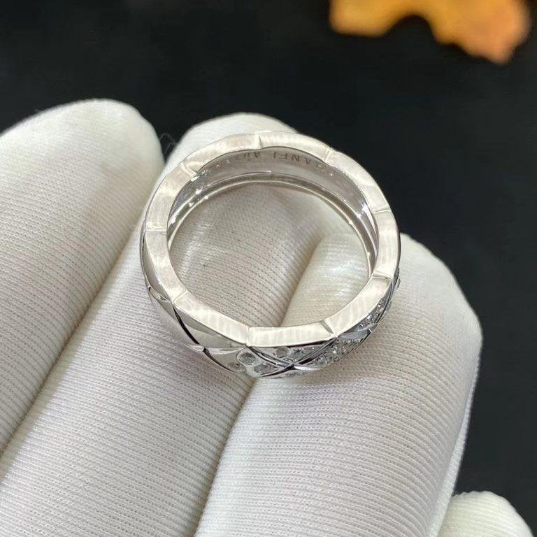 CRUSH SMALL RING SILVER DIAMOND