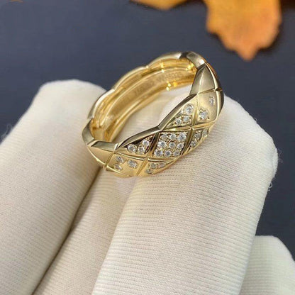 CRUSH SMALL RING GOLD DIAMOND