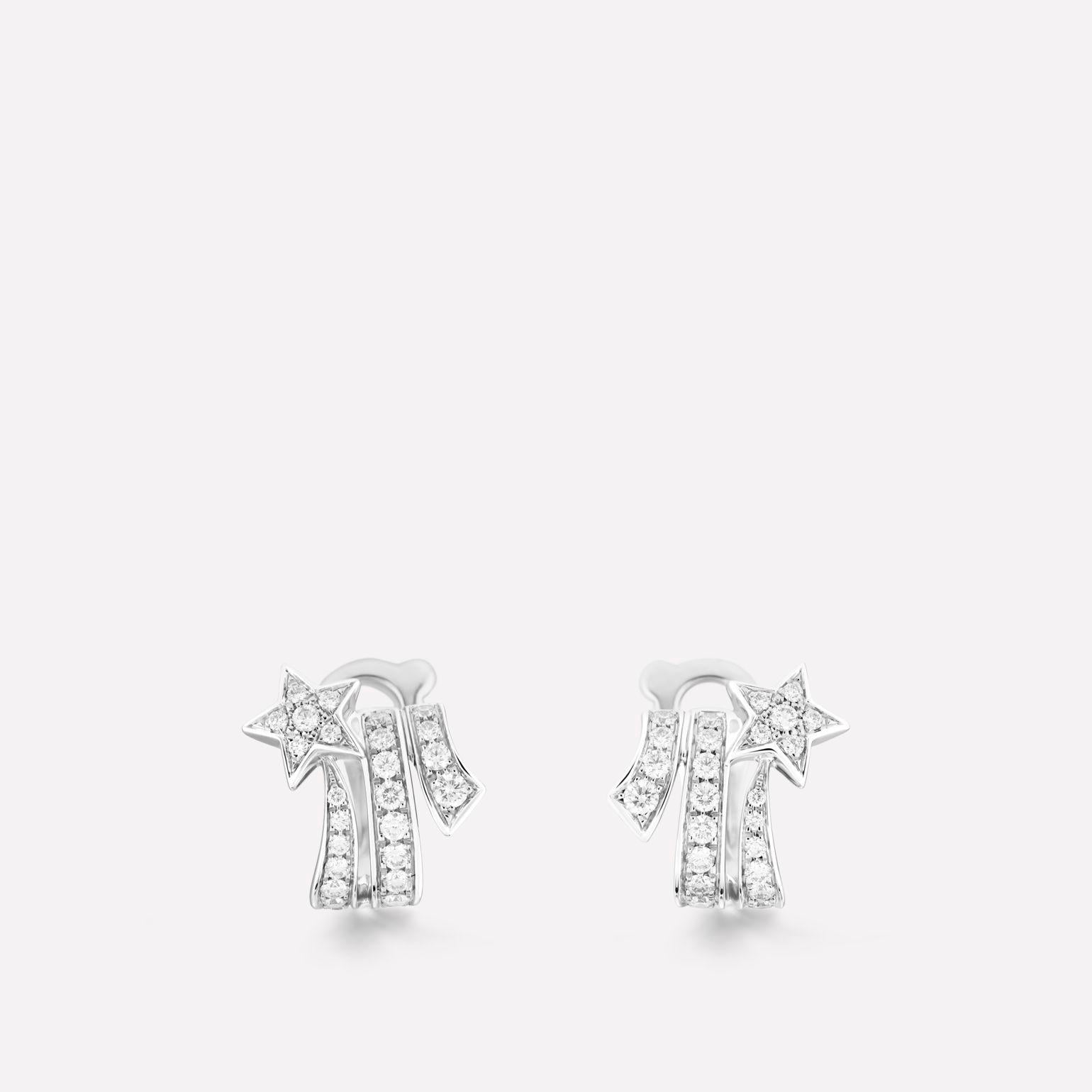 COMETE ETOILEE EARRINGS SILVER DIAMOND