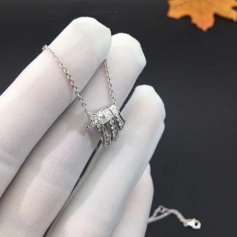 COMETE ETOILEE NECKLACE SILVER DIAMOND