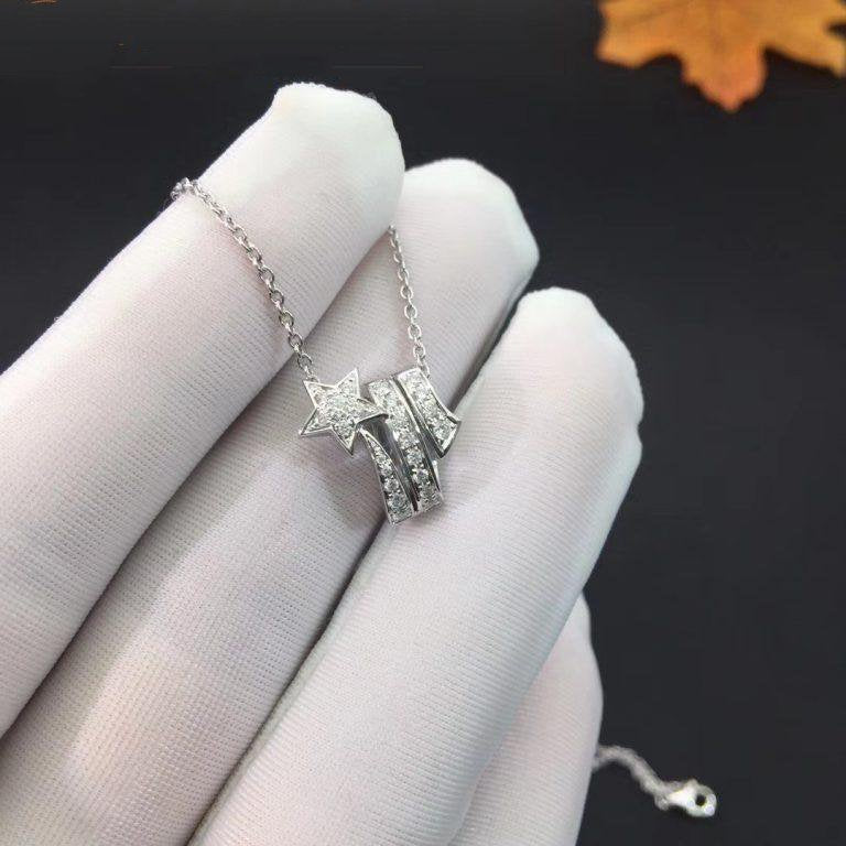 COMETE ETOILEE NECKLACE SILVER DIAMOND