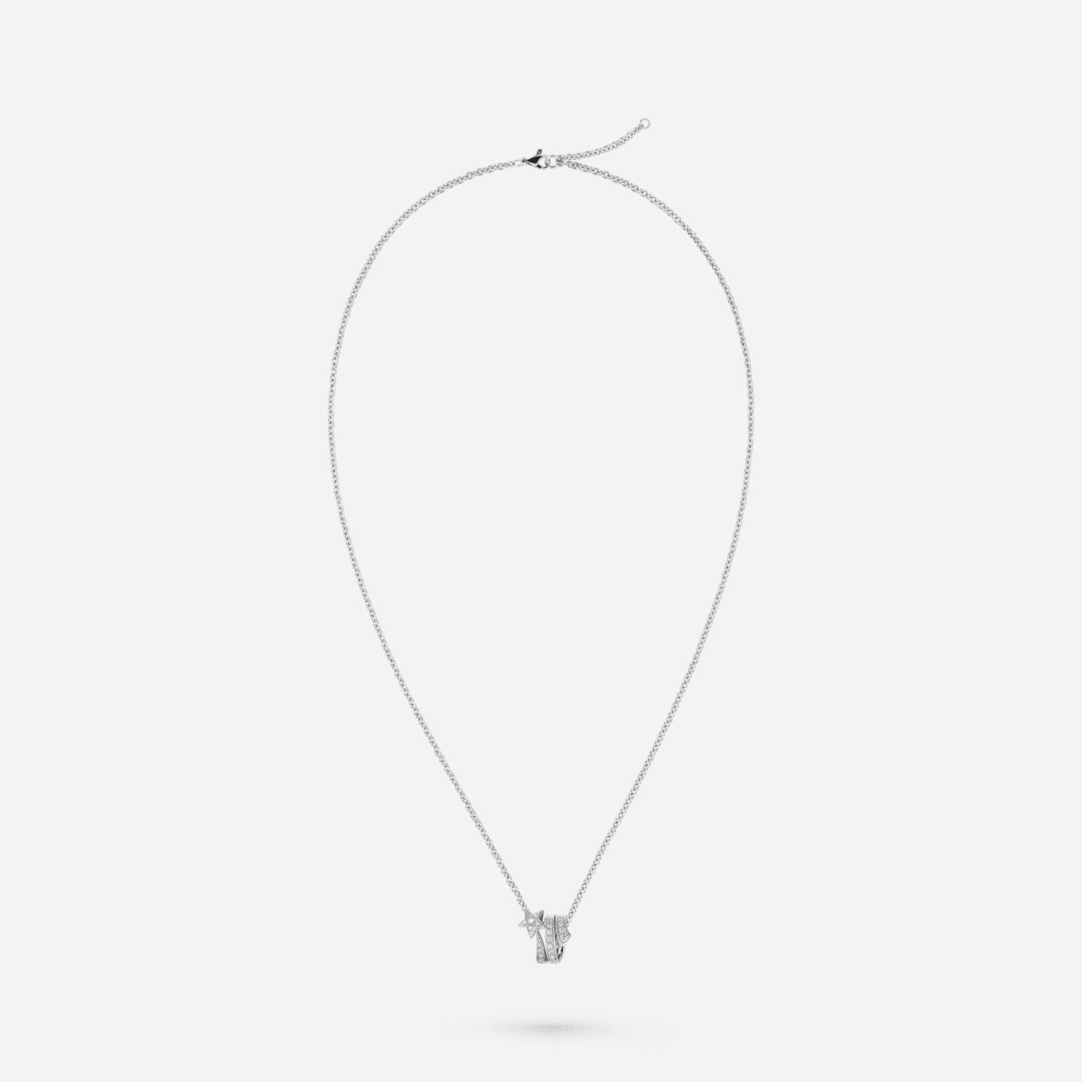 COMETE ETOILEE NECKLACE SILVER DIAMOND