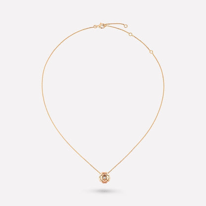 EXTRAIT DE CAMELIA NECKLACE PINK GOLD DIAMOND