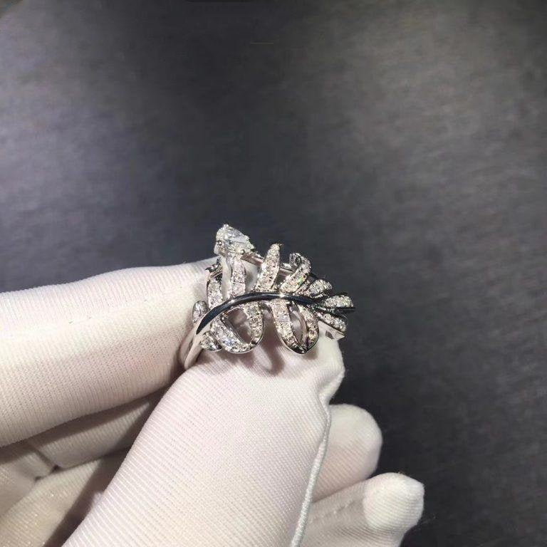 PLUME DE SILVER DIAMOND RING