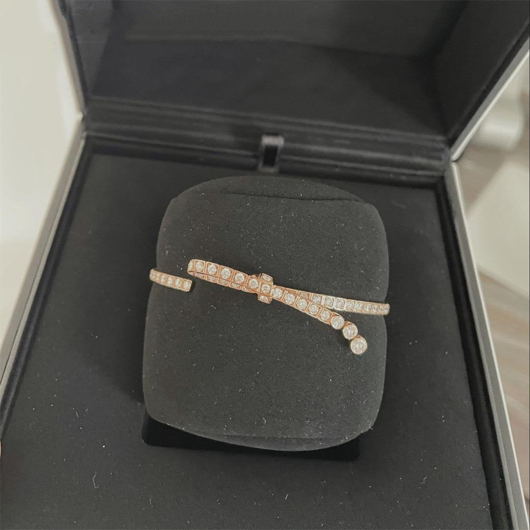 RUBAN BRACELET PINK GOLD DIAMOND