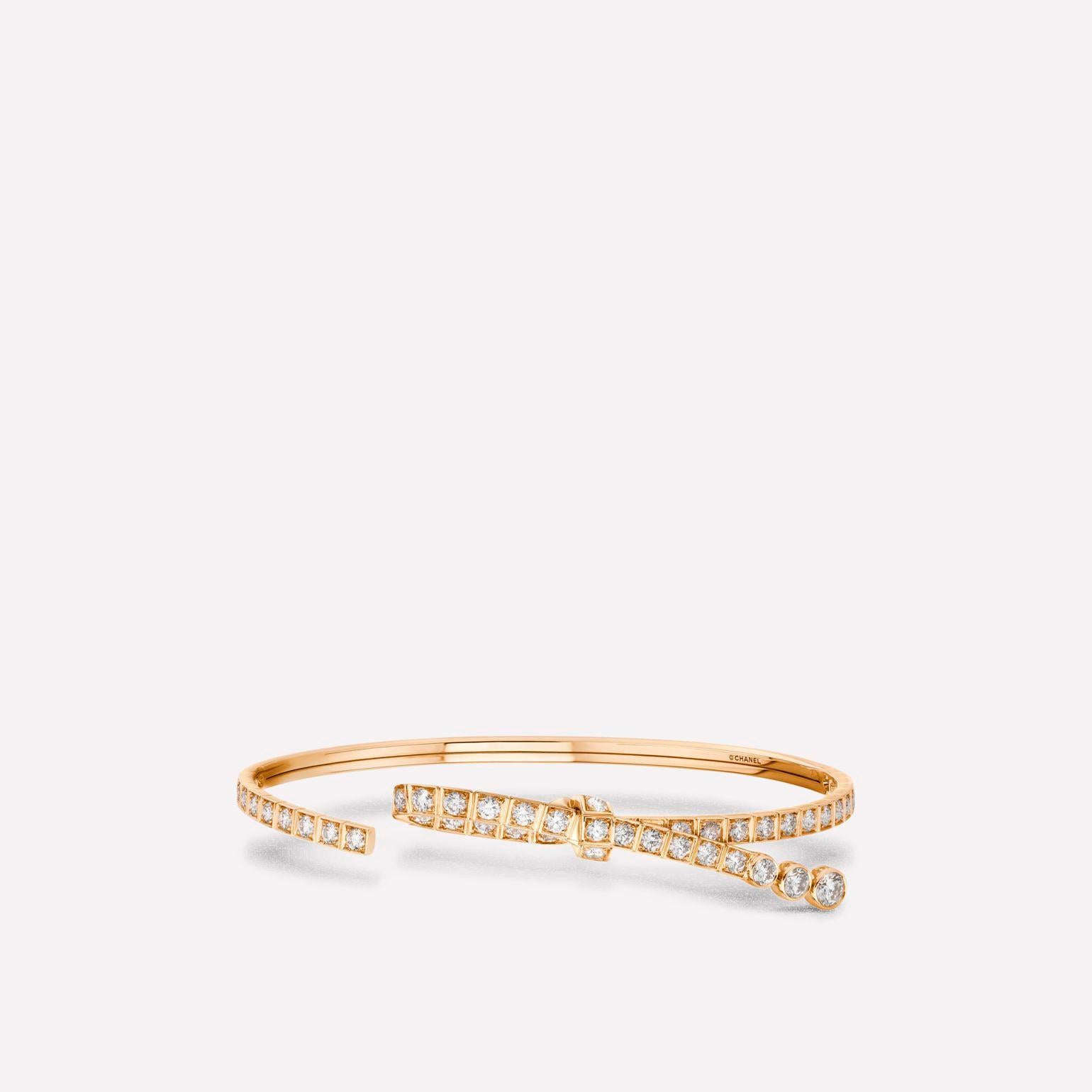 RUBAN BRACELET PINK GOLD DIAMOND