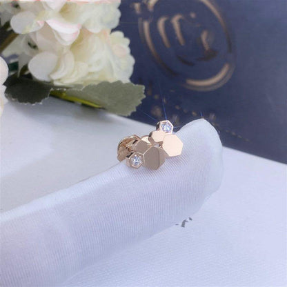 BEE LOVE PINK GOLD DIAMOND EARRINGS