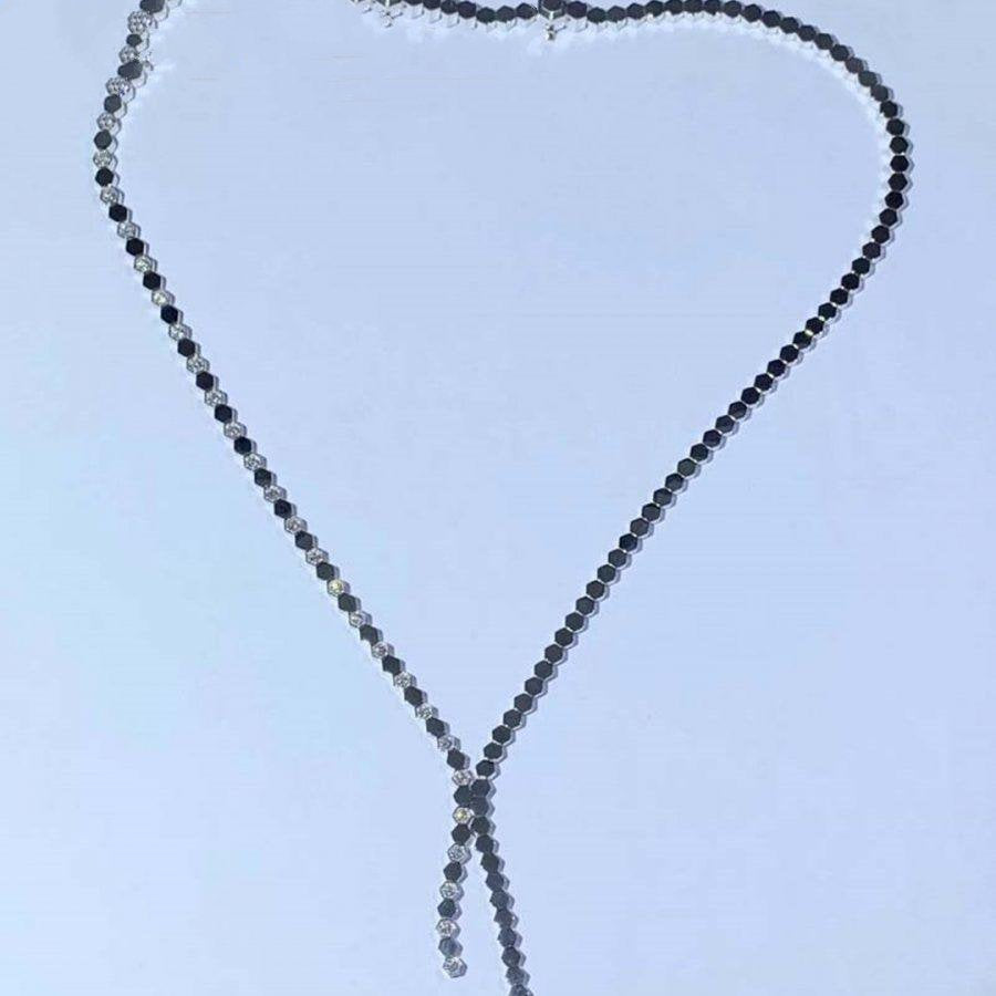 BEE LOVE NECKLACE SILVER DIAMOND