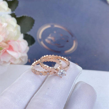 BEE LOVE RING PINK GOLD DIAMOND