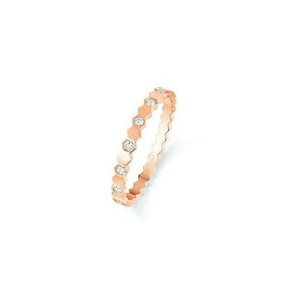 BEE LOVE RING PINK GOLD DIAMOND