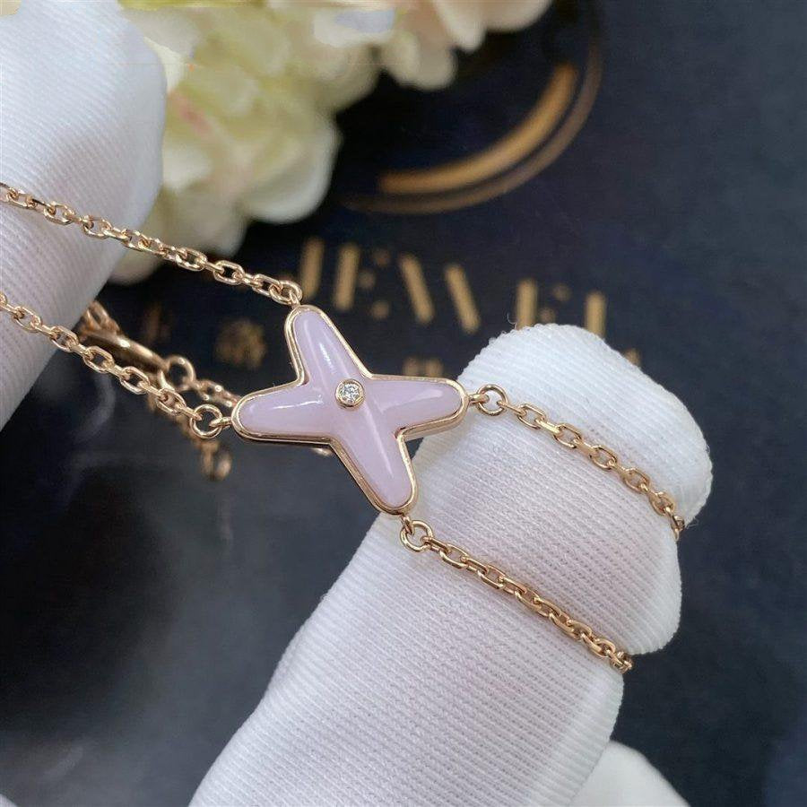 JEUX BRACELET PINK MOP PINK GOLD 1 DIAMOND