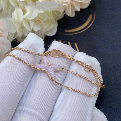 JEUX BRACELET PINK MOP PINK GOLD 1 DIAMOND